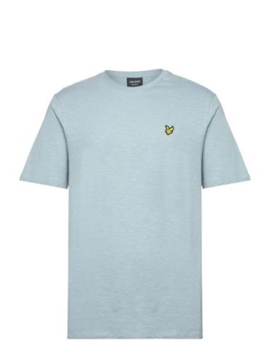 Slub T Shirt Tops T-Kortærmet Skjorte Blue Lyle & Scott