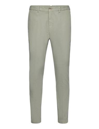 Gmd Texture Chino Bottoms Trousers Chinos Green Hackett London