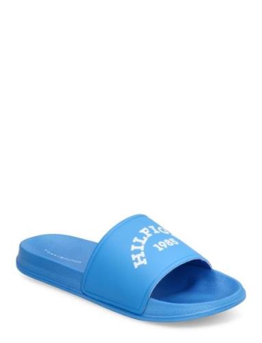 Logo Pool Slide Shoes Summer Shoes Pool Sliders Blue Tommy Hilfiger
