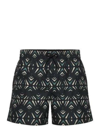 Mix & Match Cali Print 15'' Swim Shorts Badeshorts Black O'neill