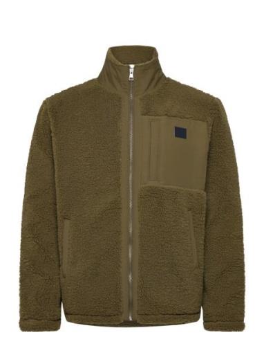 Fleece Jacket Tops Sweatshirts & Hoodies Fleeces & Midlayers Green GAN...