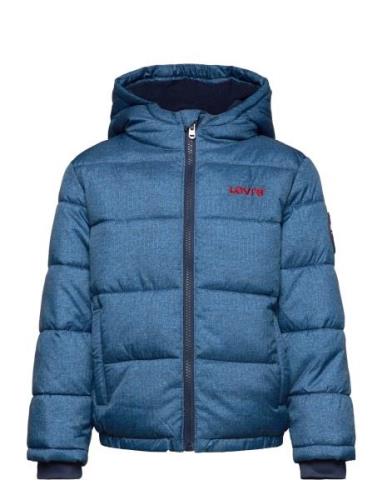 Levi's® Core Printed Puffer Jacket Foret Jakke Blue Levi's