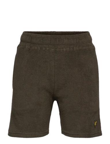 Towelling Short Bottoms Shorts Brown Lyle & Scott