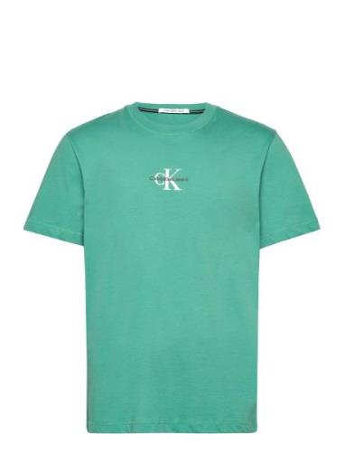 Monologo Tee Tops T-Kortærmet Skjorte Green Calvin Klein Jeans