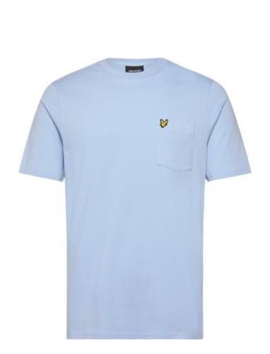 Pocket T-Shirt Tops T-Kortærmet Skjorte Blue Lyle & Scott