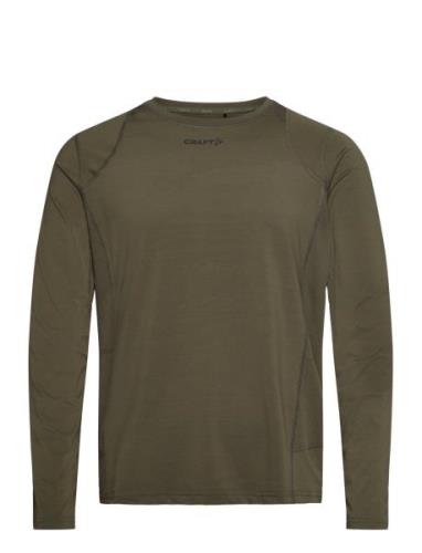 Adv Essence Ls Tee M Sport T-Langærmet Skjorte Khaki Green Craft