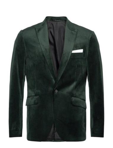 Velvet Blazer Suits & Blazers Blazers Single Breasted Blazers Green Li...