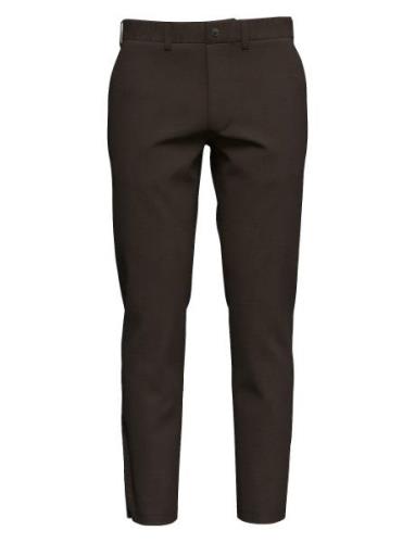 Slh175-Slim New Miles Flex Pant Noos Bottoms Trousers Chinos Brown Sel...