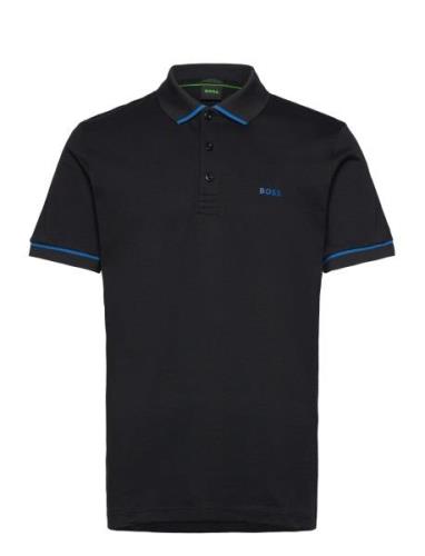 Paule Tops Polos Short-sleeved Black BOSS