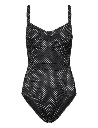 Potenza Solid Swimsuit Badedragt Badetøj Black Panos Emporio
