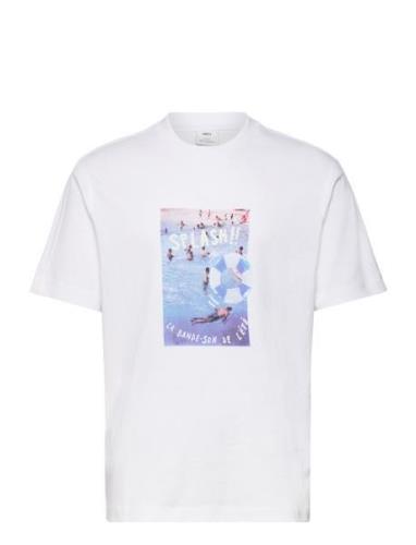 Cotton T-Shirt Printed With Drawing Tops T-Kortærmet Skjorte White Man...
