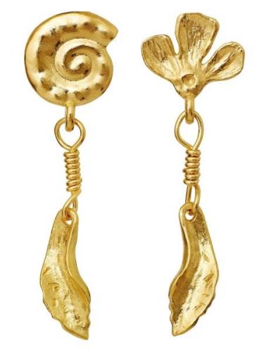 Carmel Earrings Ørestickere Smykker Gold Maanesten