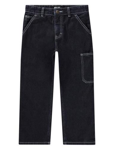 Archer Bottoms Jeans Wide Jeans Navy Molo