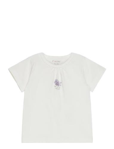 T-Shirt Ss Tops T-Kortærmet Skjorte White Fixoni