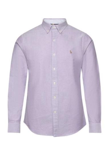 Slim Fit Oxford Shirt Tops Shirts Casual Purple Polo Ralph Lauren
