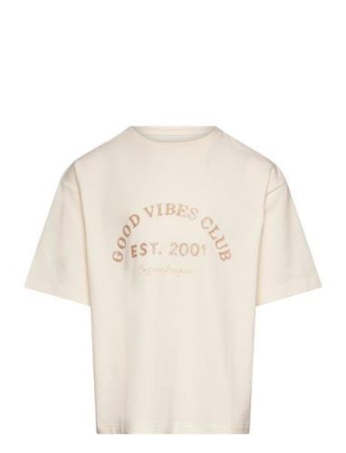 T-Shirt Tops T-Kortærmet Skjorte Cream Sofie Schnoor Baby And Kids