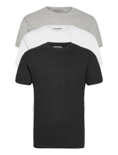 3 Pack T-Shirts Tops T-Kortærmet Skjorte Black Denim Project