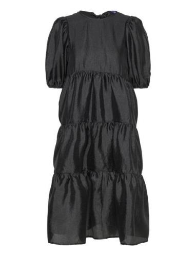 Lilicras Dress Knælang Kjole Black Cras