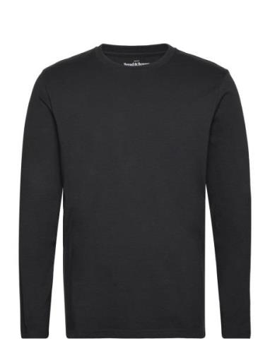 Long Sleeve Regular Tops T-Langærmet Skjorte Black Bread & Boxers