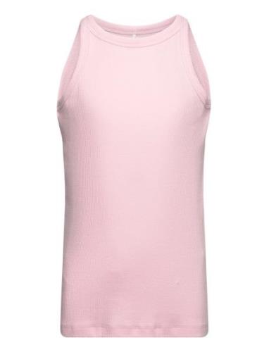Nkfkab Sl Slim Top Noos Tops T-shirts Sleeveless Pink Name It