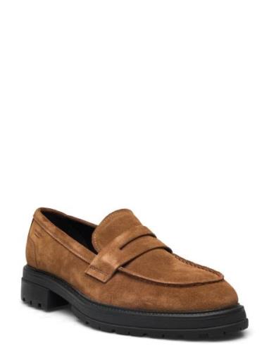 Johnny 2.0 Loafers Flade Sko Brown VAGABOND