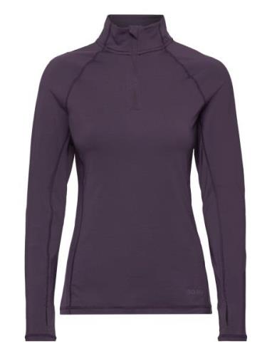 Borg Midlayer Sport Sweatshirts & Hoodies Fleeces & Midlayers Purple B...