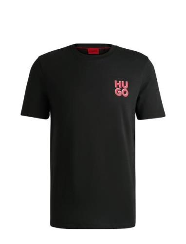 Dimoniti Tops T-Kortærmet Skjorte Black HUGO