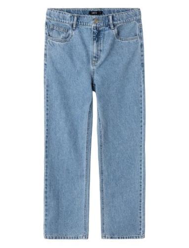 Nlmkim Dnm Dad Straight Pant Noos Bottoms Jeans Regular Jeans Blue LMT...