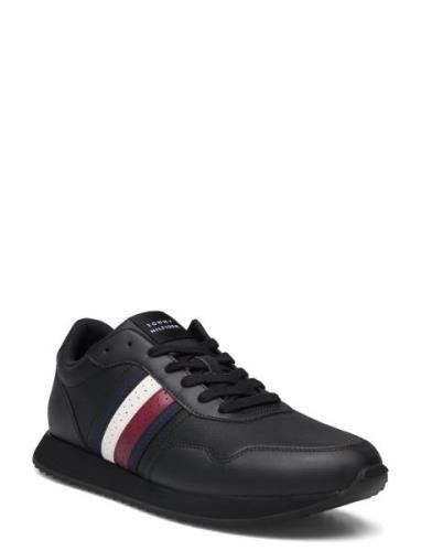 Runner Evo Lth Mix Ess Low-top Sneakers Black Tommy Hilfiger