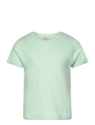 Rib Jersey T-Shirt Tops T-Kortærmet Skjorte Green Copenhagen Colors
