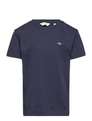 Shield Ss T-Shirt Tops T-Kortærmet Skjorte Navy GANT