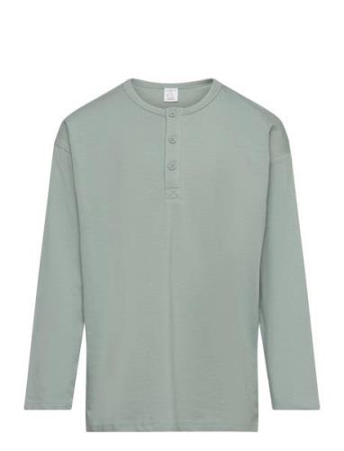 Top Ls Essential Solid Tops T-shirts Long-sleeved T-Skjorte Green Lind...