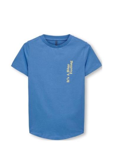 Koblau S/S Ocean Tee Box Jrs Tops T-Kortærmet Skjorte Blue Kids Only