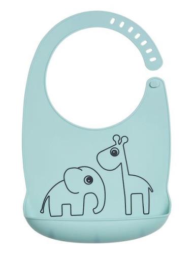 Silic Bib Deer Friends Blue Baby & Maternity Baby Feeding Bibs Sleevel...