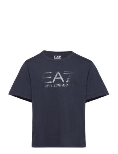 T-Shirt Tops T-Kortærmet Skjorte Navy EA7