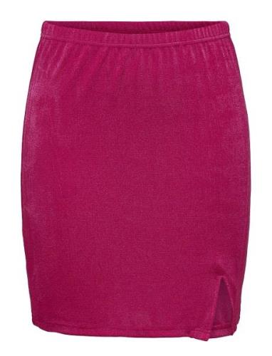 Onlassy Mini Slit Skirt Cs Jrs Kort Nederdel Pink ONLY