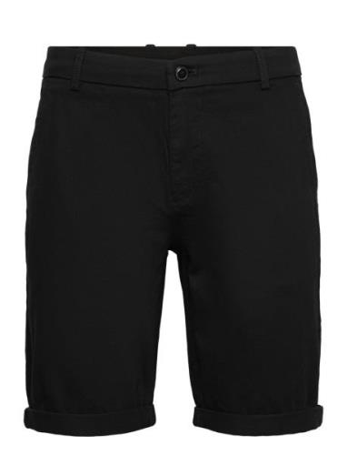 Superflex Chino Shorts Bottoms Shorts Chinos Shorts Black Lindbergh