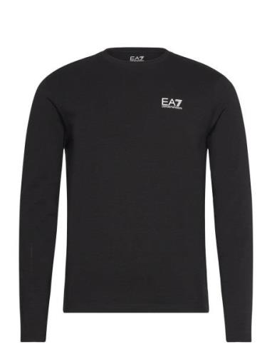 T-Shirt Tops T-Langærmet Skjorte Black EA7