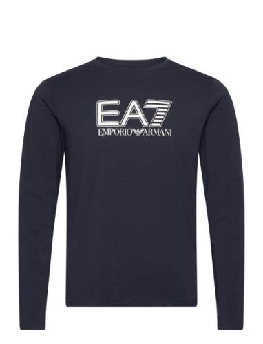 T-Shirt Tops T-Langærmet Skjorte Navy EA7