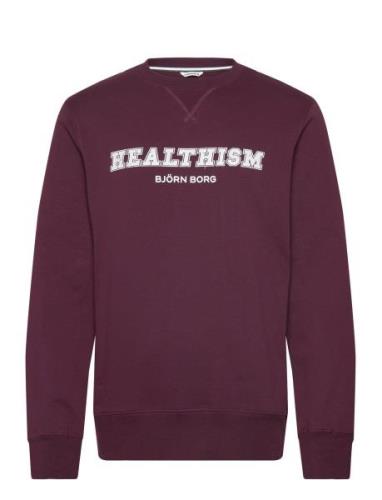 Sthlm Crew Tops Sweatshirts & Hoodies Sweatshirts Burgundy Björn Borg