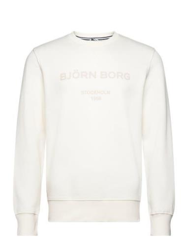 Borg Logo Crew Sport Sweatshirts & Hoodies Sweatshirts White Björn Bor...