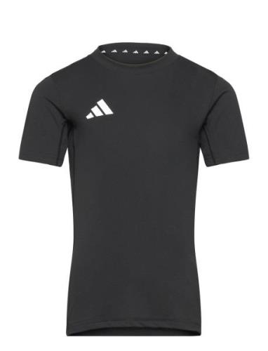 J Team Tee Tops T-Kortærmet Skjorte Black Adidas Sportswear