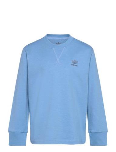 Long Sleeve Tops T-shirts Long-sleeved T-Skjorte Blue Adidas Originals