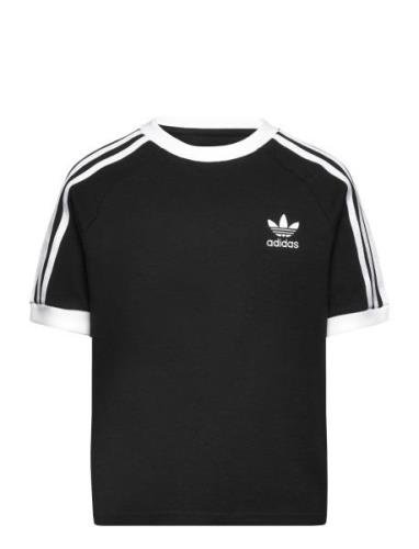 3Stripes Tee Tops T-Kortærmet Skjorte Black Adidas Originals