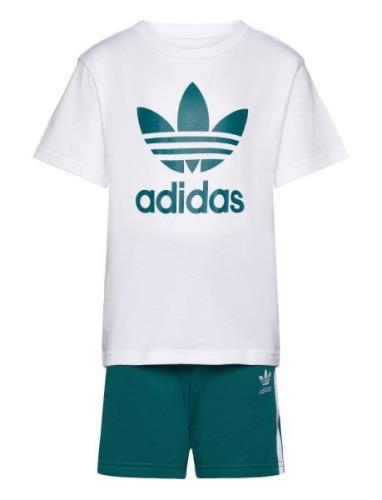 Short Tee Set Sets Sets With Short-sleeved T-shirt White Adidas Origin...