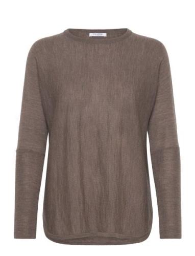 Pippa - Pullover Tops Knitwear Jumpers Brown Claire Woman