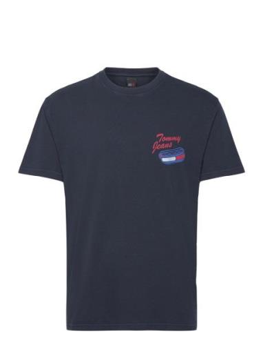 Tjm Reg Unisex Fun Novelty Tee Tops T-Kortærmet Skjorte Navy Tommy Jea...