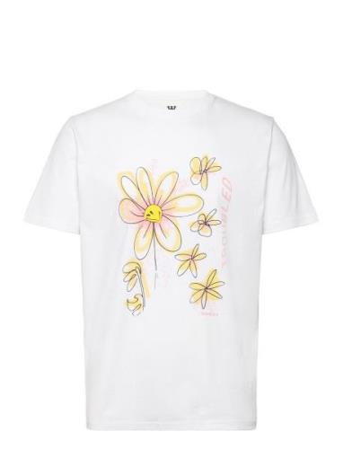 Ace Daisy T-Shirt Gots Tops T-Kortærmet Skjorte White Double A By Wood...