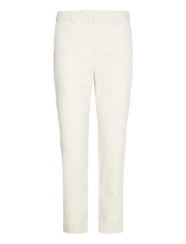 Slim Fit Technical Fabric Trousers Bottoms Trousers Chinos White Mango