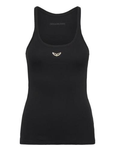 Alba Hj Wings Bijoux Tops T-shirts & Tops Sleeveless Black Zadig & Vol...